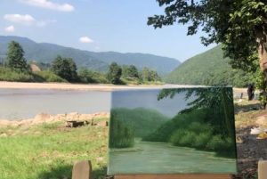 تابلو نقاشی رنگ روغن طبیعت درنیکا