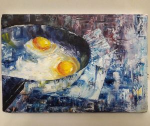 تابلو نقاشی رنگ روغن نیمرو