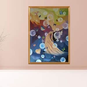 تابلو نقاشی رنگ روغن سرخوش