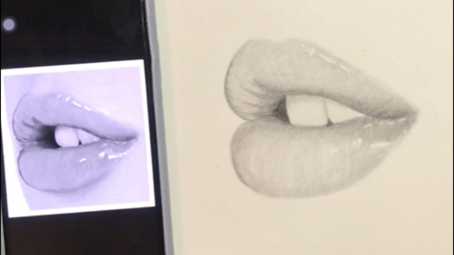 آموزش طراحی لب زیبا