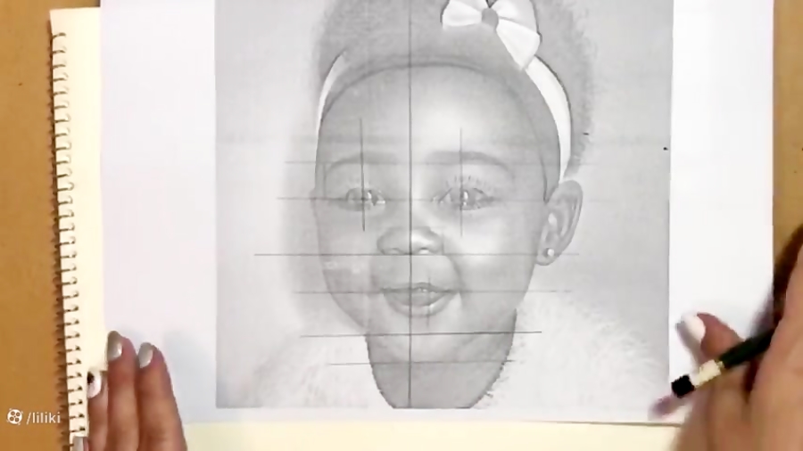 آموزش طراحی چهره کودک | اتود چهره کودک