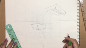 آموزش پرسپکتیو سه نقطه ای