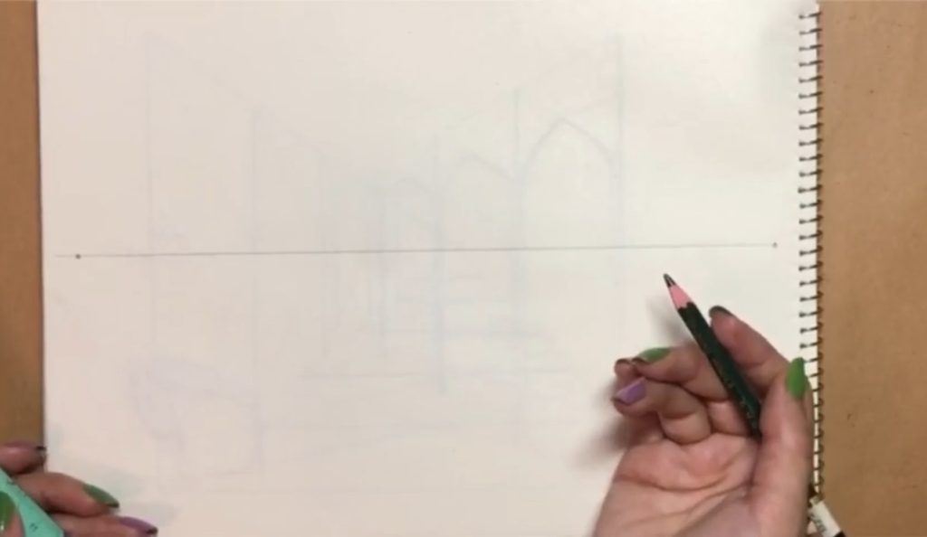 آشنایی با پرسپکتیو سه نقطه مکعب