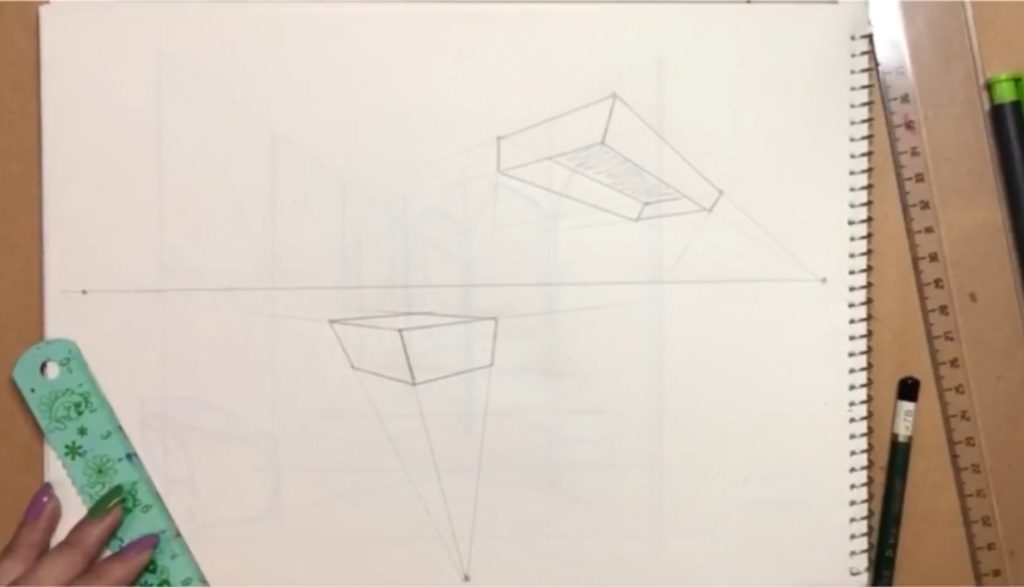 شکل نهایی در پرسپکتیو جعبه