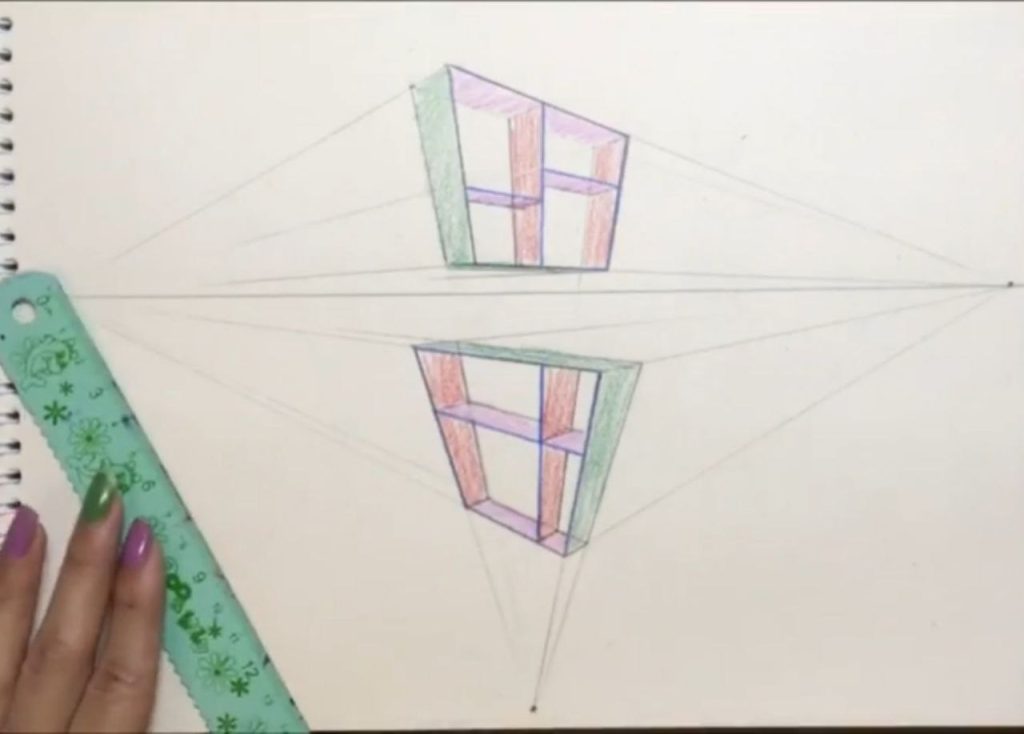 اشتباهات رایج و جمعبندی پرسپکتیو سه نقطه کتابخانه