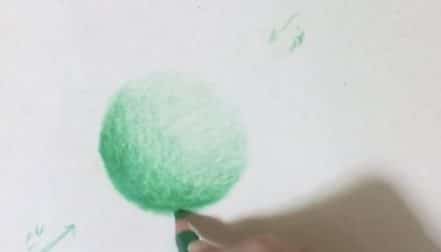 آموزش نقاشی گوی مداد رنگی