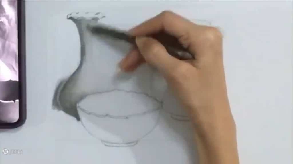 نقاشی کوزه و لیوان طراحی کوزه سفالی با مداد آسان آموزش آنلاین