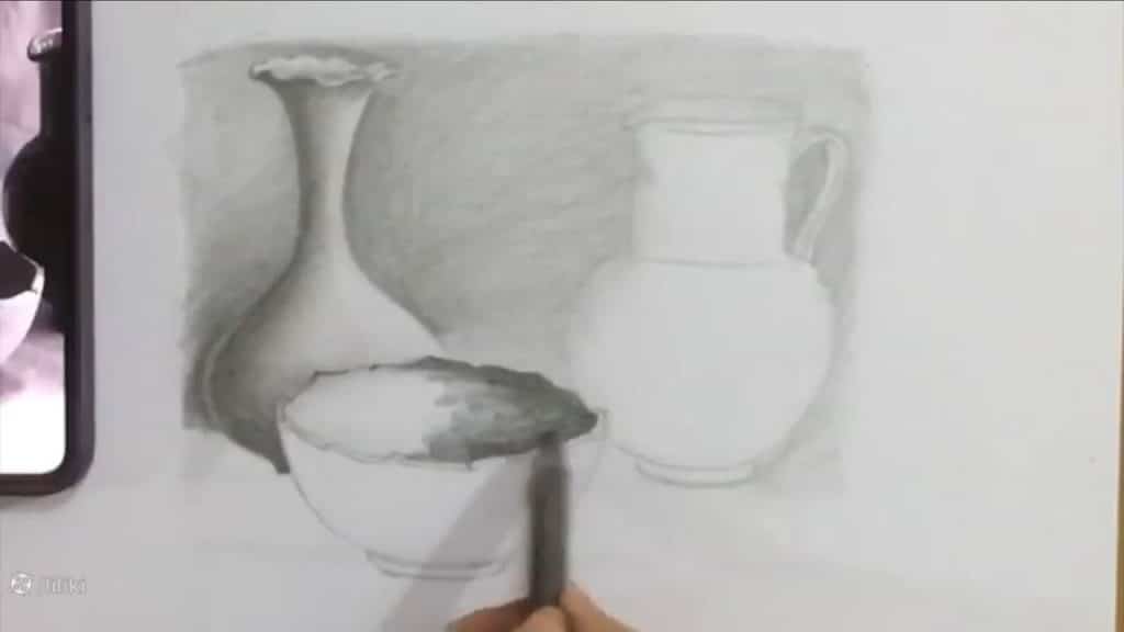 نقاشی کوزه و لیوان طراحی کوزه سفالی با مداد آسان آموزش آنلاین