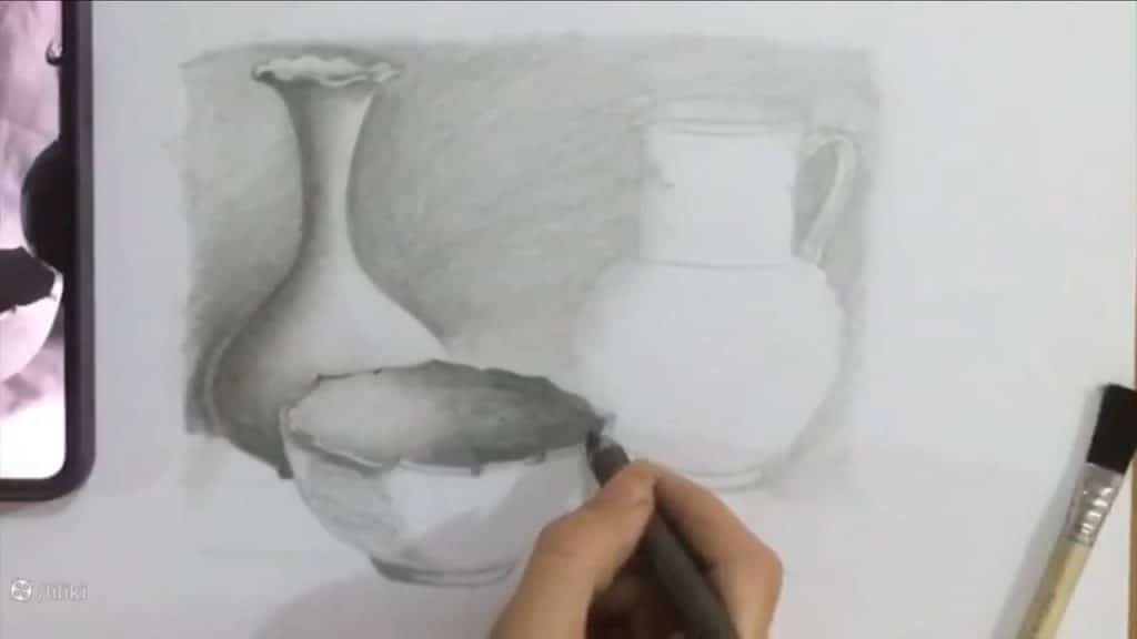 نقاشی کوزه و لیوان طراحی کوزه سفالی با مداد آسان آموزش آنلاین