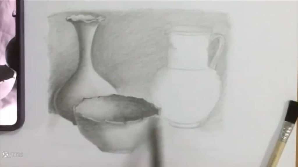 نقاشی کوزه و لیوان طراحی کوزه سفالی با مداد آسان آموزش آنلاین