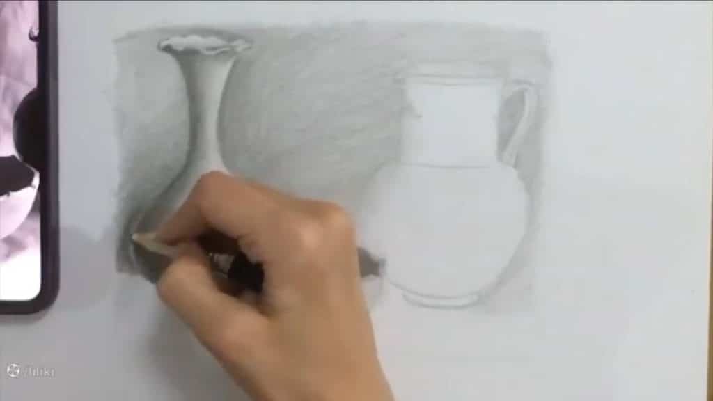 نقاشی کوزه و لیوان طراحی کوزه سفالی با مداد آسان آموزش آنلاین