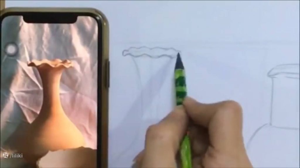 نقاشی کوزه و لیوان طراحی کوزه سفالی با مداد آسان آموزش آنلاین