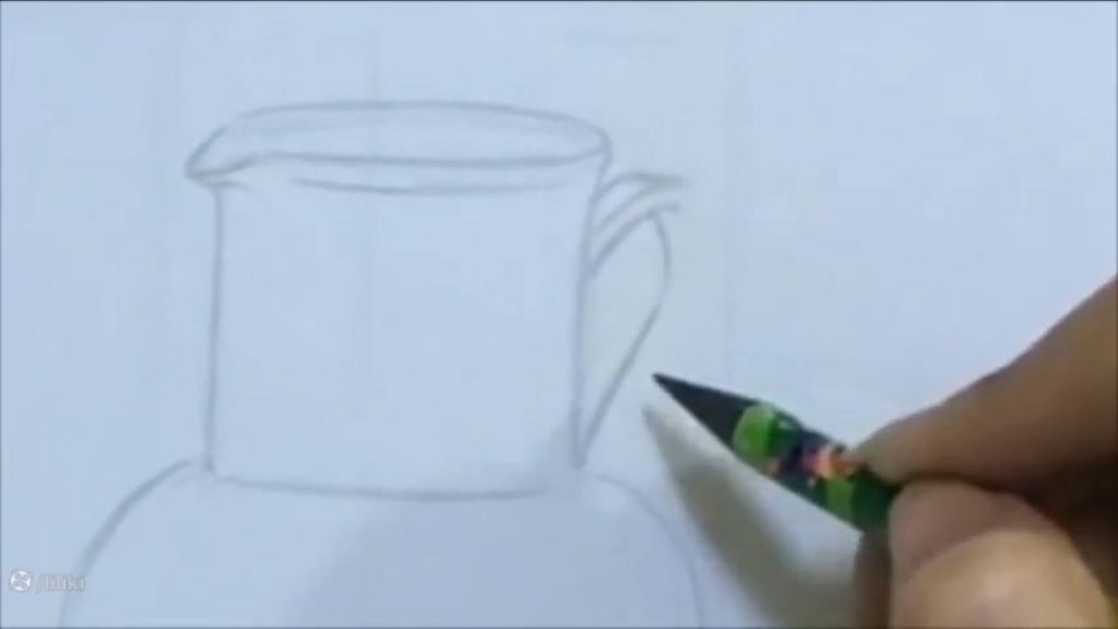 نقاشی کوزه و لیوان طراحی کوزه سفالی با مداد آسان آموزش آنلاین