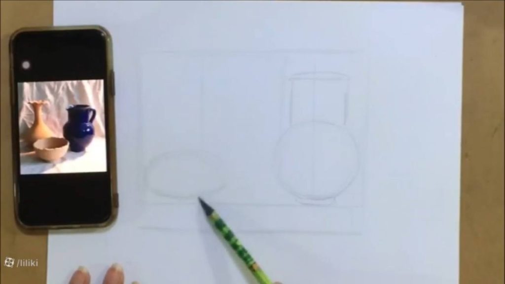 نقاشی کوزه و لیوان طراحی کوزه سفالی با مداد آسان آموزش آنلاین