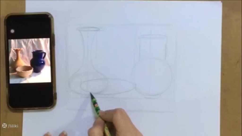 نقاشی کوزه و لیوان طراحی کوزه سفالی با مداد آسان آموزش آنلاین