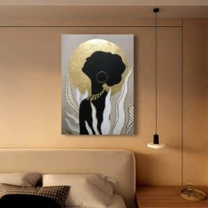 خرید تابلو مدرن نقاشی دختر کویر