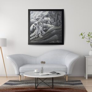 تابلو نقاشی رنگ روغن تلاطم