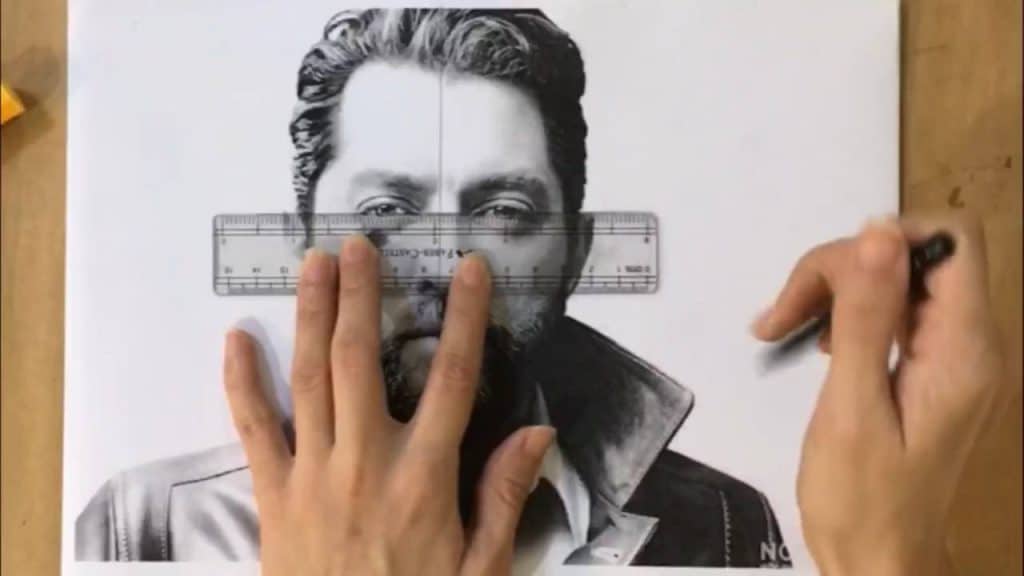 آموزش طراحی چهره از روی عکس