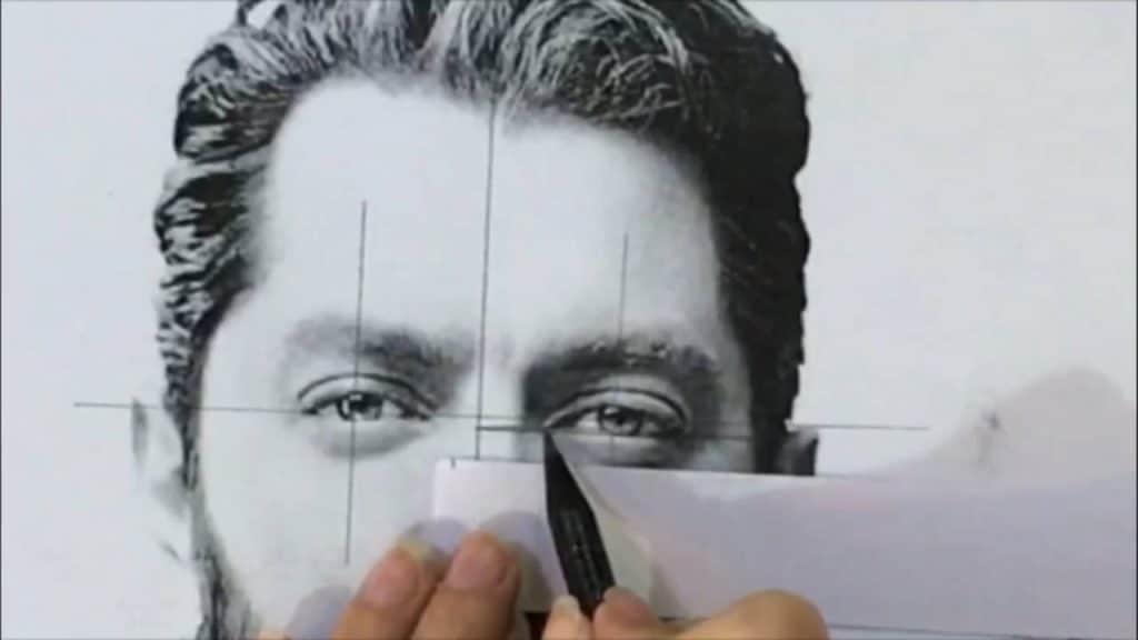 آموزش طراحی چهره از روی عکس