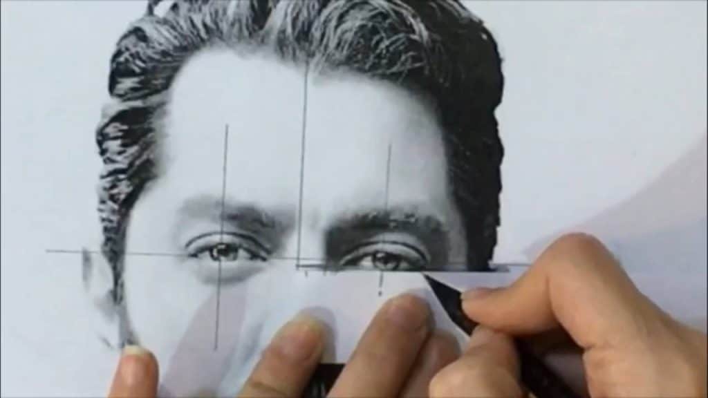 آموزش طراحی چهره از روی عکس