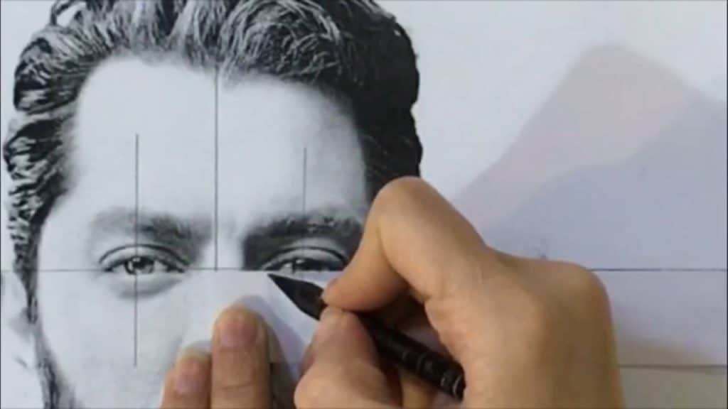 آموزش طراحی چهره از روی عکس