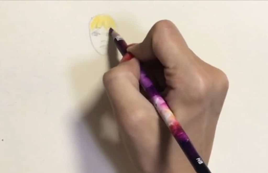 مراحل کشیدن چشمهای فانتزی در نقاشی دخترانه