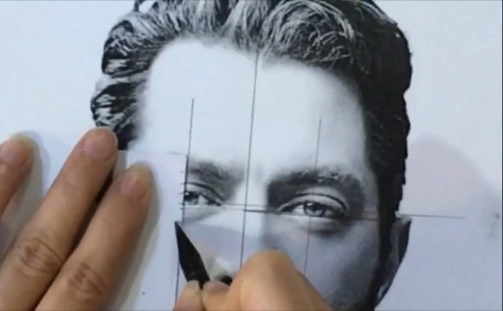 آموزش طراحی چهره از روی عکس