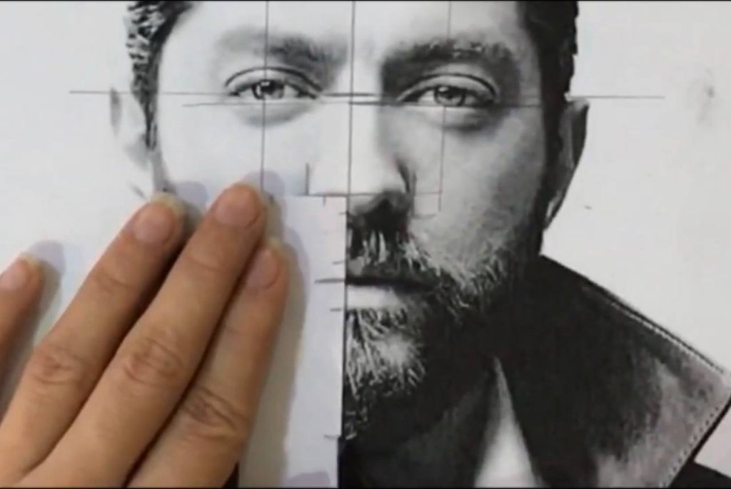 آموزش طراحی چهره از روی عکس