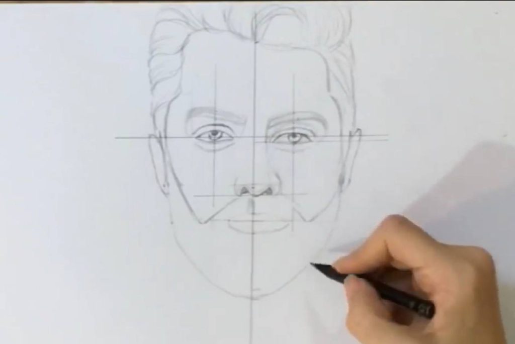 آموزش طراحی چهره از روی عکس