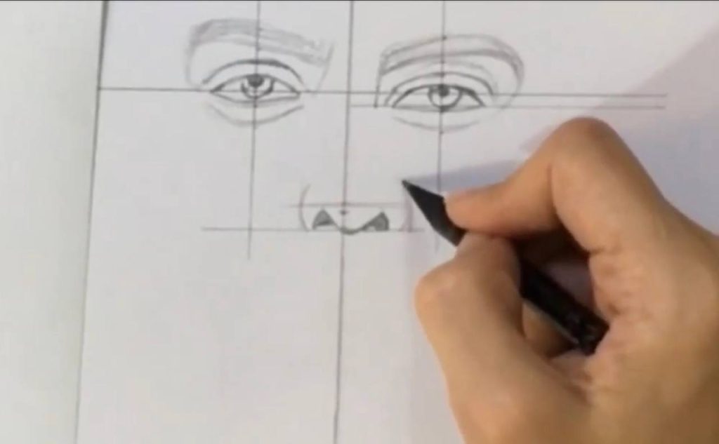 آموزش طراحی چهره از روی عکس