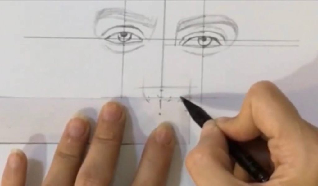 آموزش طراحی چهره از روی عکس