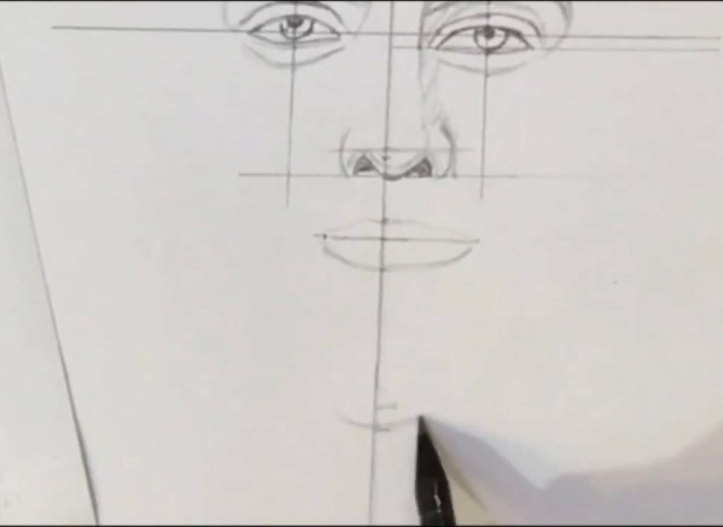 آموزش طراحی چهره از روی عکس