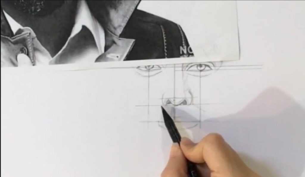 آموزش طراحی چهره از روی عکس