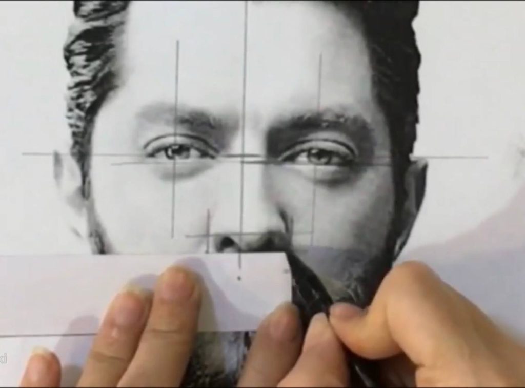 آموزش طراحی چهره از روی عکس