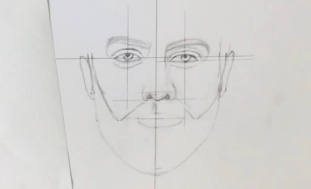 آموزش طراحی چهره از روی عکس