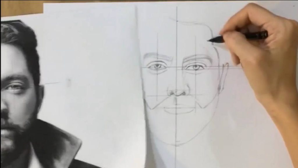 آموزش طراحی چهره از روی عکس