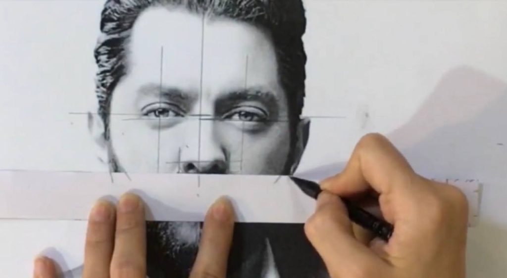 آموزش طراحی چهره از روی عکس