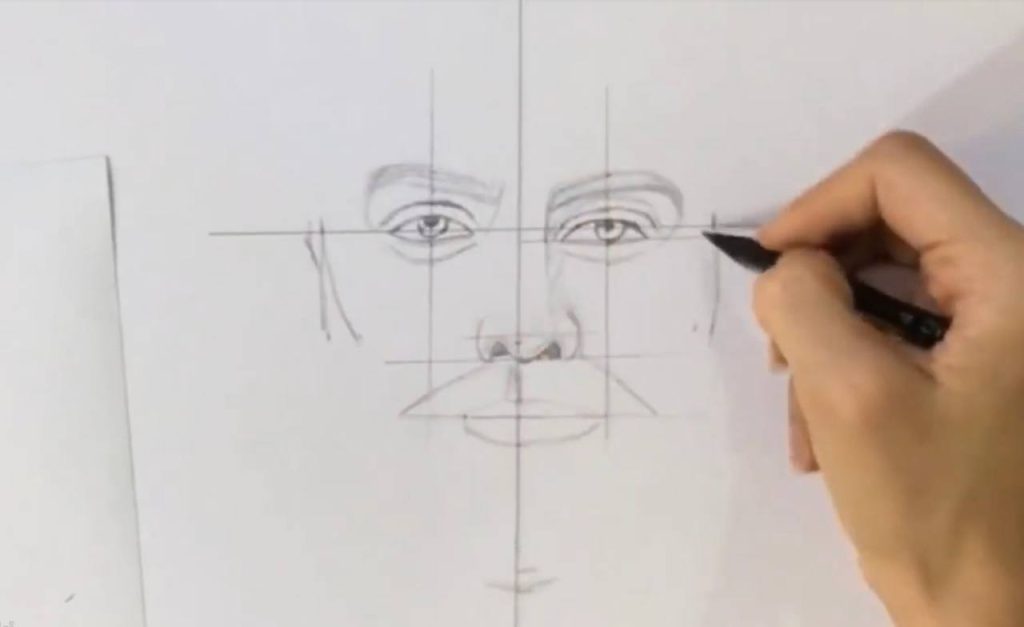 آموزش طراحی چهره از روی عکس