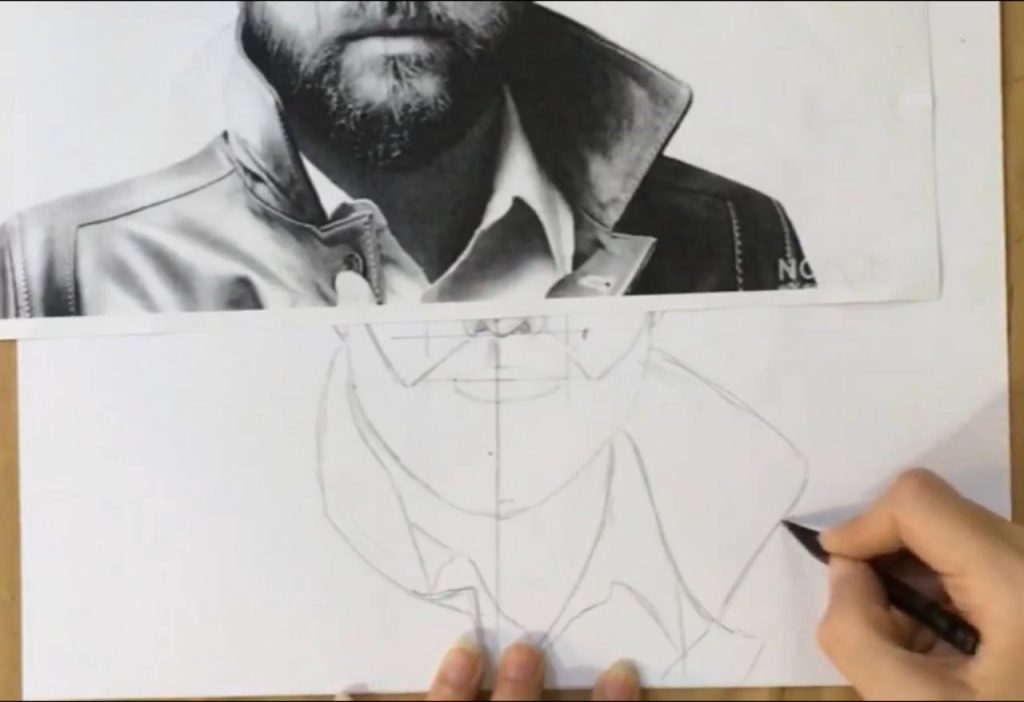 آموزش طراحی چهره از روی عکس