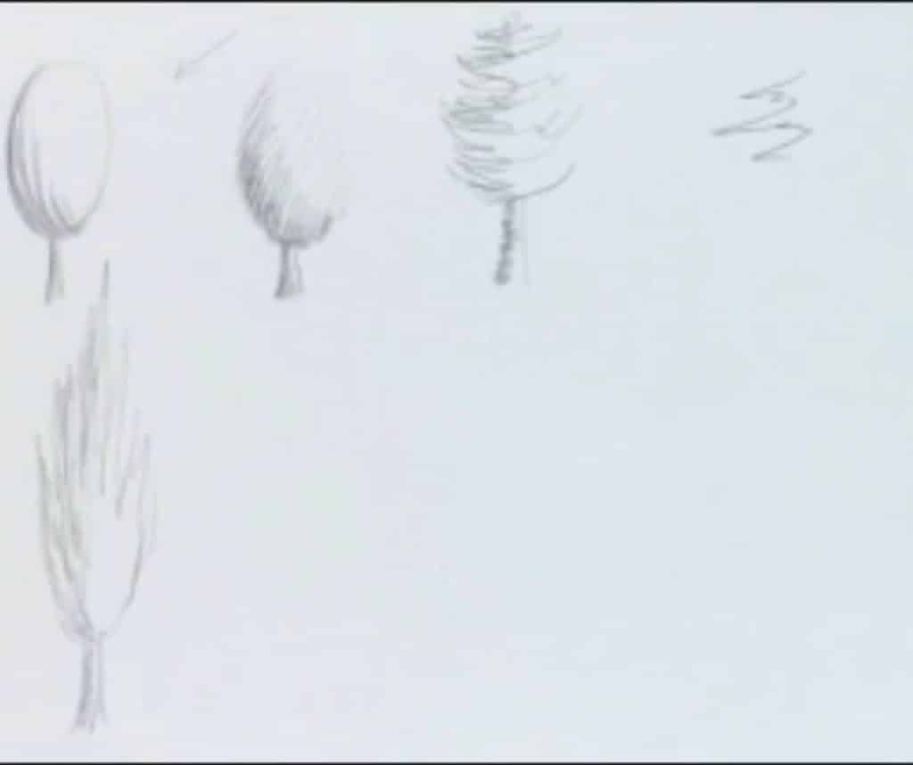 طراحی درخت سرو ساده