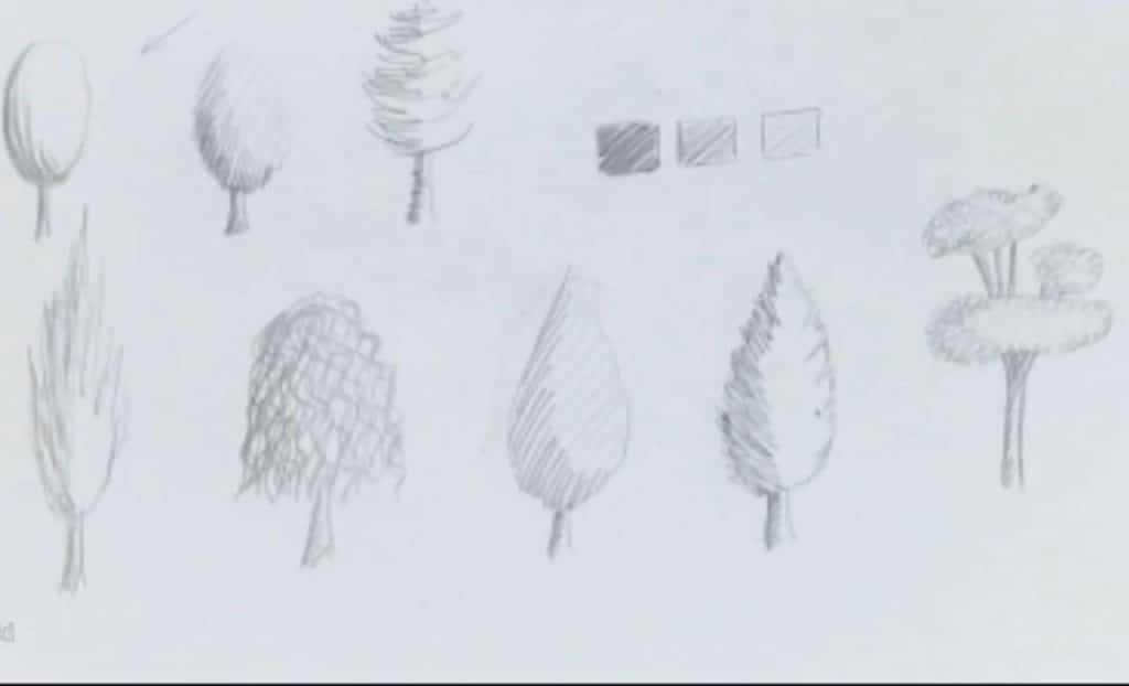 طراحی 8 مدل درخت ساده و آسان