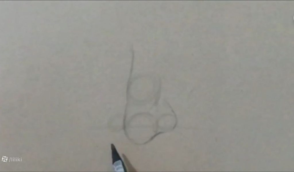 ایجاد برجستگی غوز با دو دایره روی هم