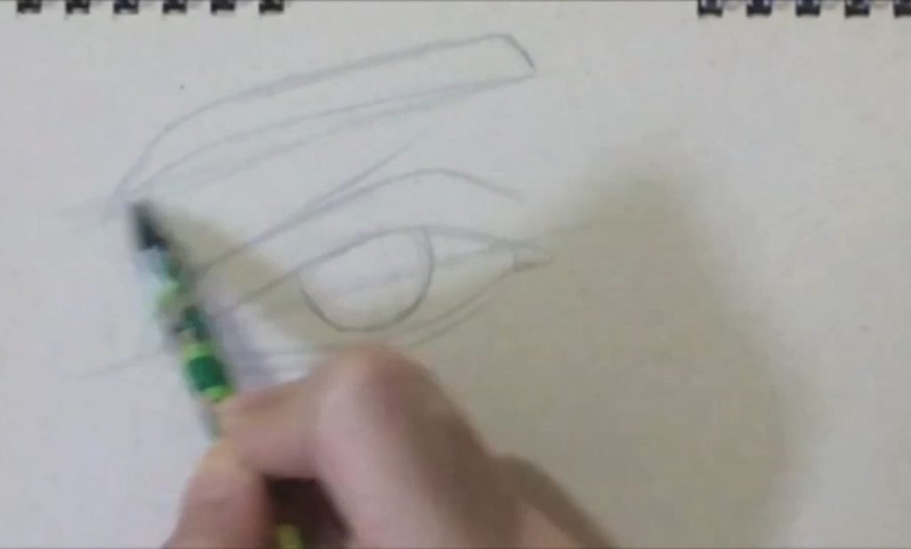 کشیدن ابرو در آموزش نقاشی چشم