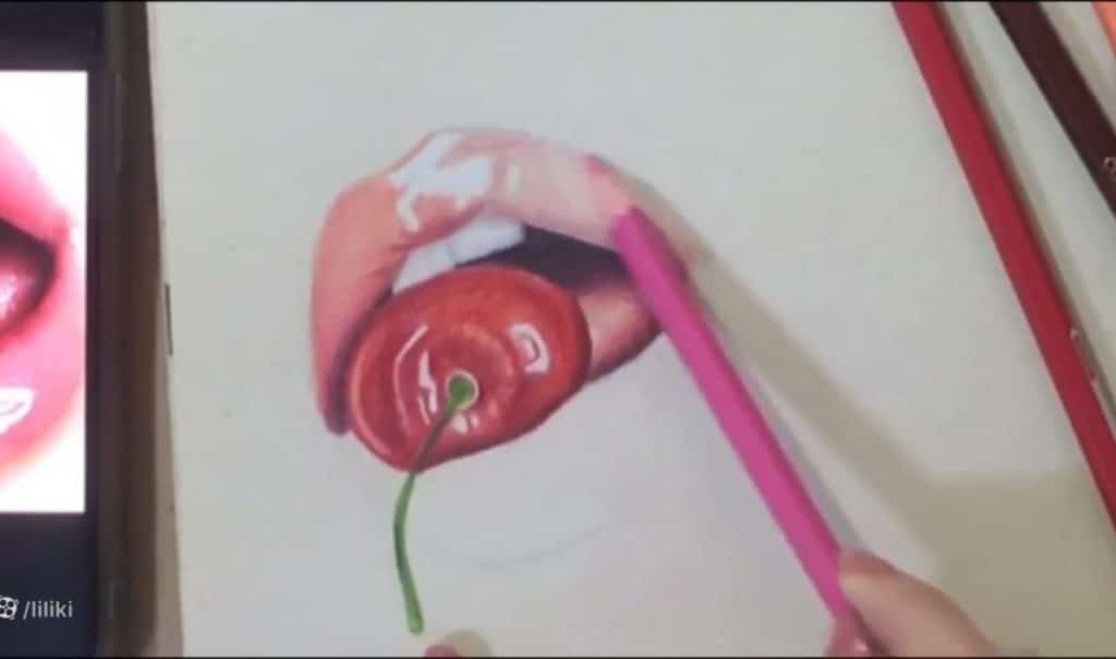 رنگآمیزی لب پایین و فشار مناسب