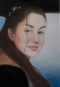 سفارش نقاشی چهره با مداد رنگی