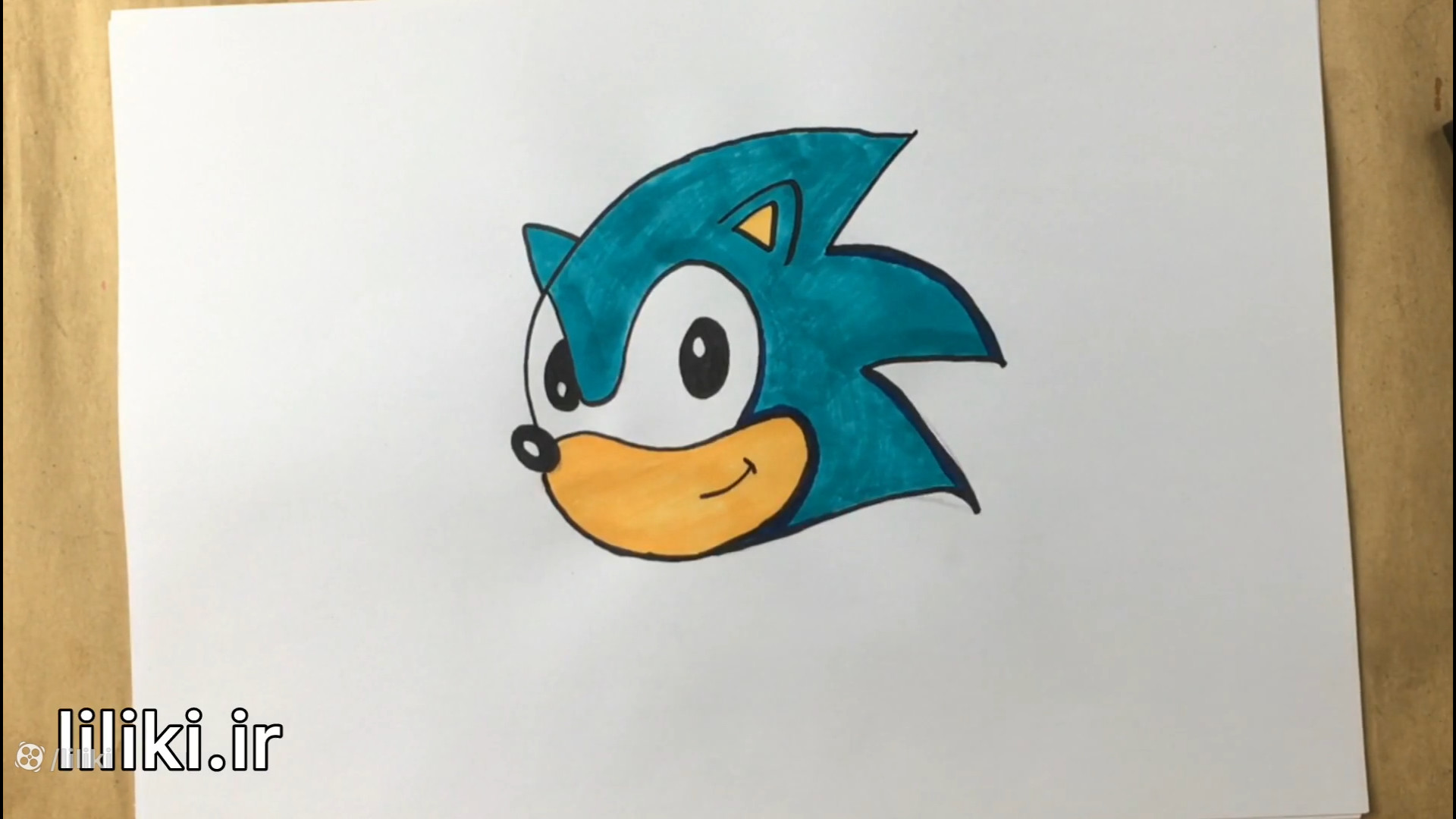 نقاشی سونیک ساده