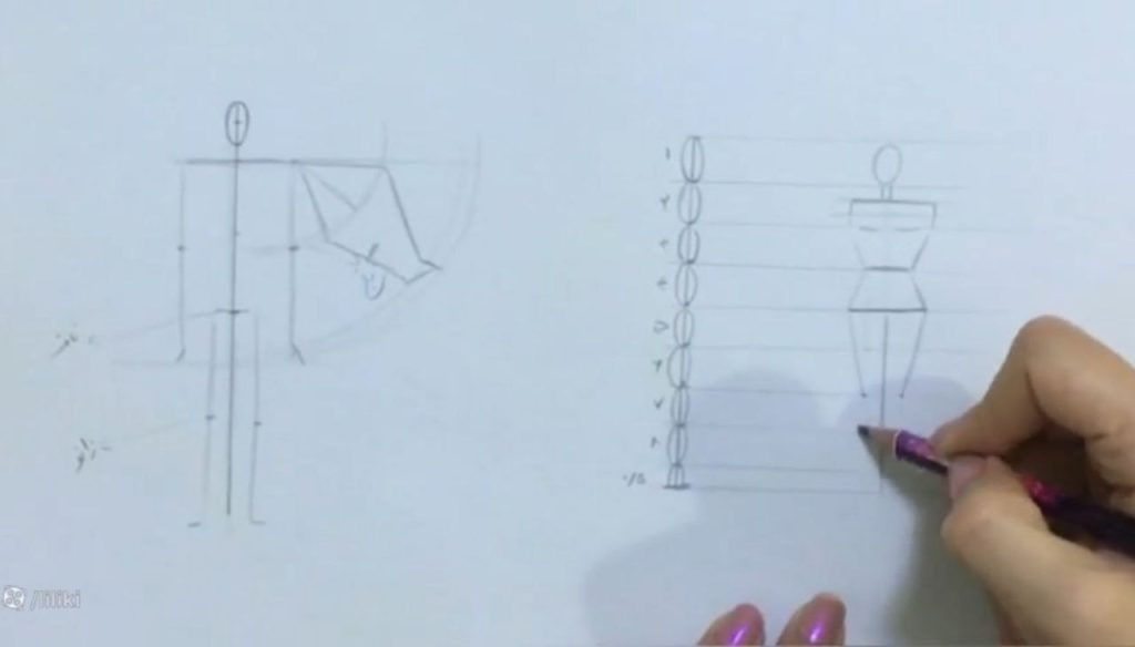 تعیین زانو و مچ پا در طراحی فیگور