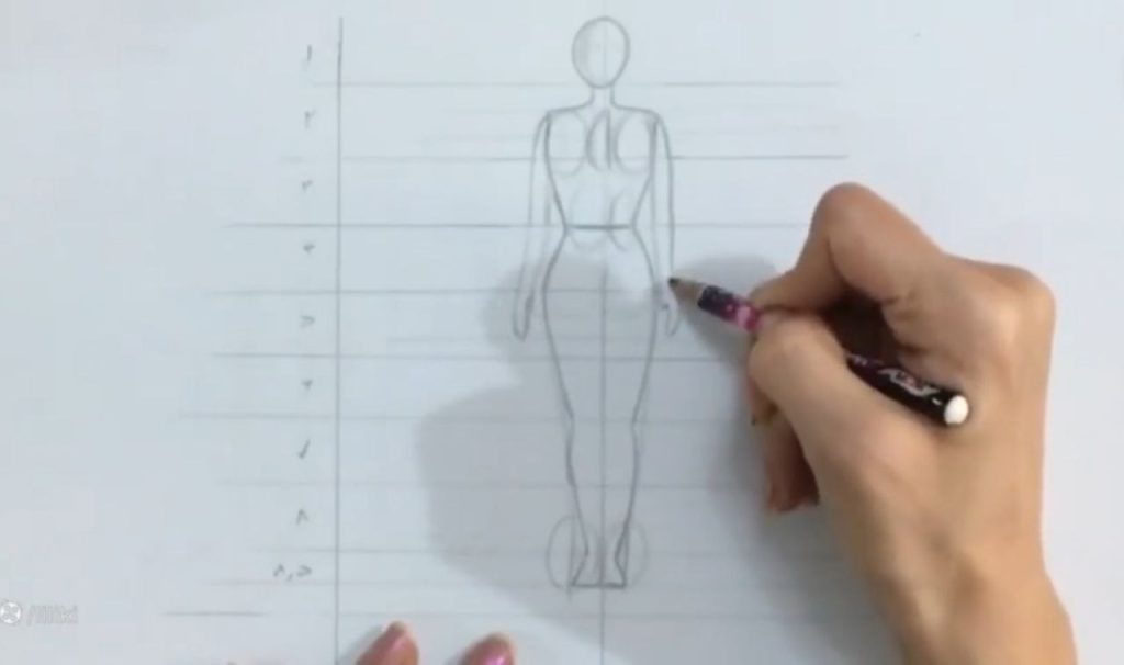 طراحی دستها در ادامه طراحی فیگور آسان