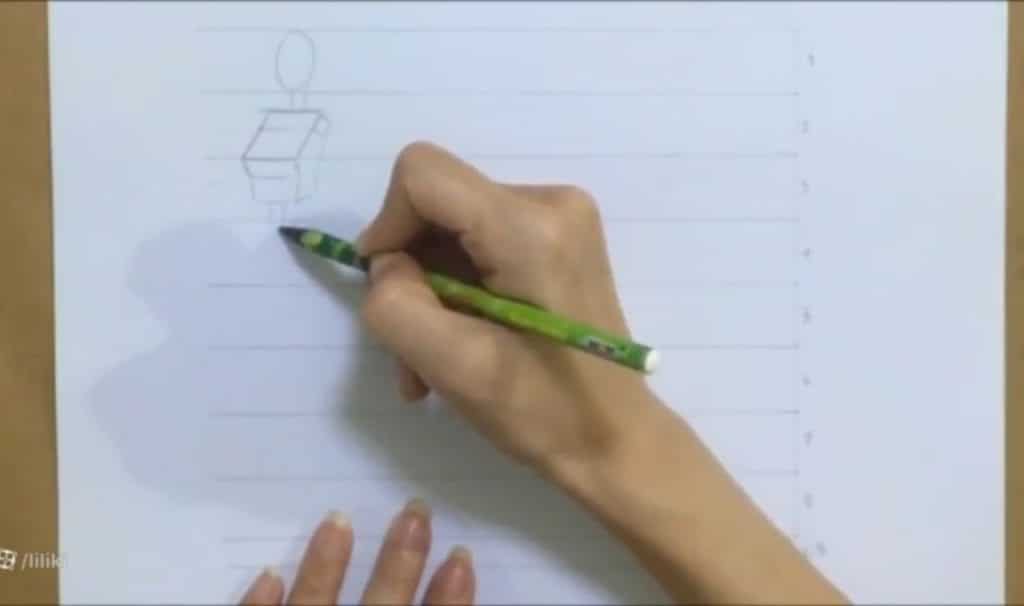 کشیدن نیمتنه بالا و کمر