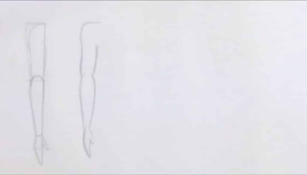 کشیدن دست بدون خطکشی و فرمدهی طبیعی به مچ و انگشتها